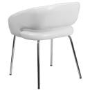 Flash Furniture CH-162731-WH-GG Reception Chair w/ White LeatherSoft Upholstery - Chrome Legs thumbnail 4