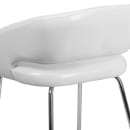 Flash Furniture CH-162731-WH-GG Reception Chair w/ White LeatherSoft Upholstery - Chrome Legs thumbnail 8