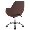 Flash Furniture CH-177280-BR-F-GG Swivel Office Chair w/ Mid Back - Brown Fabric Upholstery thumbnail 3