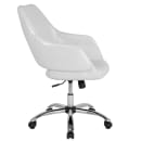 Flash Furniture CH-177280-WH-GG Swivel Office Chair w/ Mid Back - White LeatherSoft Upholstery thumbnail 3