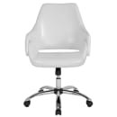 Flash Furniture CH-177280-WH-GG Swivel Office Chair w/ Mid Back - White LeatherSoft Upholstery thumbnail 5