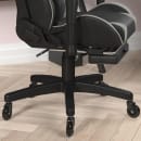 Flash Furniture CH-187230-GY-RLB-GG Swivel Gaming Chair - LeatherSoft Back & Seat, Black/Gray thumbnail 4