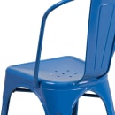 Flash Furniture CH-31230-BL-GG Stacking Side Chair w/ Vertical Slat Back - Steel, Blue thumbnail 8