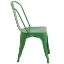 Flash Furniture CH-31230-GN-GG Stacking Side Chair w/ Vertical Slat Back - Steel, Green thumbnail 3