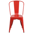 Flash Furniture CH-31230-RED-GG Stacking Side Chair w/ Vertical Slat Back - Steel, Red thumbnail 5