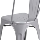 Flash Furniture CH-31230-SIL-GG Stacking Side Chair w/ Vertical Slat Back - Steel, Silver thumbnail 8