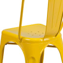 Flash Furniture CH-31230-YL-GG Stacking Side Chair w/ Vertical Slat Back - Steel, Yellow thumbnail 8