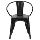 Flash Furniture CH-31270-BK-GG Armchair w/ Vertical Slat Back - Steel, Black thumbnail 5