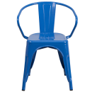 Flash Furniture CH-31270-BL-GG Armchair w/ Vertical Slat Back - Steel, Blue thumbnail 5