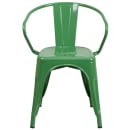 Flash Furniture CH-31270-GN-GG Armchair w/ Vertical Slat Back - Steel, Green thumbnail 5