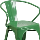 Flash Furniture CH-31270-GN-GG Armchair w/ Vertical Slat Back - Steel, Green thumbnail 7