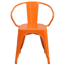 Flash Furniture CH-31270-OR-GG Armchair w/ Vertical Slat Back - Steel, Orange thumbnail 5