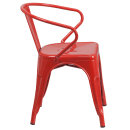 Flash Furniture CH-31270-RED-GG Armchair w/ Vertical Slat Back - Steel, Red thumbnail 3
