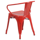 Flash Furniture CH-31270-RED-GG Armchair w/ Vertical Slat Back - Steel, Red thumbnail 4