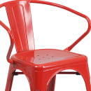 Flash Furniture CH-31270-RED-GG Armchair w/ Vertical Slat Back - Steel, Red thumbnail 7