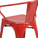 Flash Furniture CH-31270-RED-GG Armchair w/ Vertical Slat Back - Steel, Red thumbnail 8