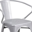 Flash Furniture CH-31270-SIL-GG Armchair w/ Vertical Slat Back - Steel, Silver thumbnail 7
