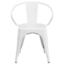 Flash Furniture CH-31270-WH-GG Armchair w/ Vertical Slat Back - Steel, White thumbnail 5
