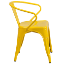 Flash Furniture CH-31270-YL-GG Armchair w/ Vertical Slat Back - Steel, Yellow thumbnail 3