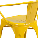 Flash Furniture CH-31270-YL-GG Armchair w/ Vertical Slat Back - Steel, Yellow thumbnail 8