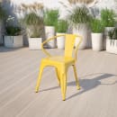 Flash Furniture CH-31270-YL-GG Armchair w/ Vertical Slat Back - Steel, Yellow thumbnail 9