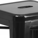 Flash Furniture CH-31320-24-BK-GG Counter Height Backless Stool w/ Metal Seat, Black thumbnail 8