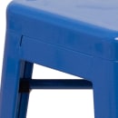 Flash Furniture CH-31320-24-BL-GG Counter Height Backless Stool w/ Metal Seat, Blue thumbnail 5