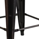 Flash Furniture CH-31320-24-BQ-WD-GG Counter Height Backless Stool w/ Wood Seat, Black Antique Gold thumbnail 3
