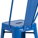 Flash Furniture CH-31320-24GB-BL-GG Counter Height Bar Stool w/ Curved Back & Metal Seat, Blue thumbnail 8
