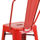Flash Furniture CH-31320-24GB-RED-GG Counter Height Bar Stool w/ Curved Back & Metal Seat, Red thumbnail 8
