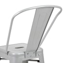 Flash Furniture CH-31320-24GB-SIL-GG Counter Height Bar Stool w/ Curved Back & Metal Seat, Silver thumbnail 8