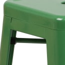 Flash Furniture CH-31320-24-GN-GG Counter Height Backless Bar Stool w/ Metal Seat, Green thumbnail 5