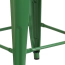 Flash Furniture CH-31320-24-GN-WD-GG Counter Height Backless Bar Stool w/ Wood Seat, Green thumbnail 3