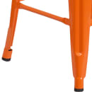 Flash Furniture CH-31320-24-OR-GG Counter Height Backless Bar Stool w/ Metal Seat, Orange thumbnail 7