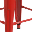 Flash Furniture CH-31320-24-RED-GG Counter Height Backless Bar Stool w/ Metal Seat, Red thumbnail 4