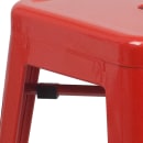 Flash Furniture CH-31320-24-RED-GG Counter Height Backless Bar Stool w/ Metal Seat, Red thumbnail 5