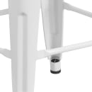 Flash Furniture CH-31320-24-WH-WD-GG Counter Height Backless Bar Stool w/ Wood Seat, White thumbnail 3