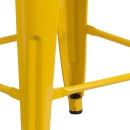 Flash Furniture CH-31320-24-YL-GG Counter Height Backless Bar Stool w/ Metal Seat, Yellow thumbnail 4