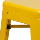 Flash Furniture CH-31320-24-YL-GG Counter Height Backless Bar Stool w/ Metal Seat, Yellow thumbnail 5