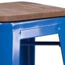 Flash Furniture CH-31320-30-BL-WD-GG Backless Bar Stool w/ Wood Seat, Blue thumbnail 8