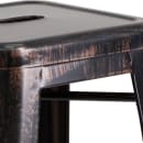 Flash Furniture CH-31320-30-BQ-GG Backless Bar Stool w/ Metal Seat, Black Antique Gold thumbnail 8