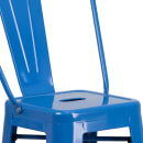 Flash Furniture CH-31320-30GB-BL-GG Bar Stool w/ Curved Back & Metal Seat, Blue thumbnail 7