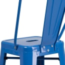 Flash Furniture CH-31320-30GB-BL-GG Bar Stool w/ Curved Back & Metal Seat, Blue thumbnail 8