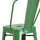 Flash Furniture CH-31320-30GB-GN-GG Bar Stool w/ Curved Back & Metal Seat, Green thumbnail 8