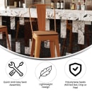 Flash Furniture CH-31320-30GB-OR-PL2T-GG Bar Height Bar Stool w/Removable Back and Wood Seat - Steel, Orange thumbnail 5
