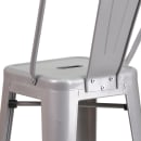 Flash Furniture CH-31320-30GB-SIL-GG Bar Stool w/ Curved Back & Metal Seat, Silver thumbnail 8