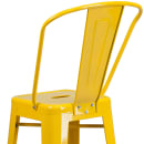 Flash Furniture CH-31320-30GB-YL-GG Bar Stool w/ Curved Back & Metal Seat, Yellow thumbnail 8