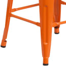 Flash Furniture CH-31320-30-OR-WD-GG Backless Bar Stool w/ Wood Seat, Orange thumbnail 5