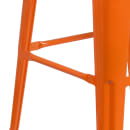Flash Furniture CH-31320-30-OR-WD-GG Backless Bar Stool w/ Wood Seat, Orange thumbnail 7