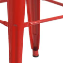 Flash Furniture CH-31320-30-RED-GG Backless Bar Stool w/ Metal Seat, Red thumbnail 4